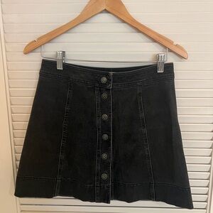Madewell snap button skirt